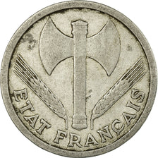 Moeda, França, Bazor, 2 Francs, 1943, Beaumont - Le Roger, VF(30-35)