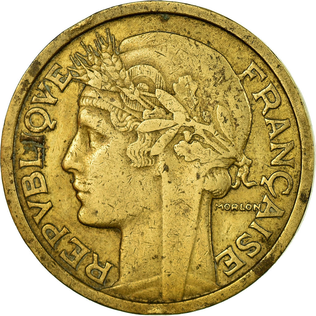 Moneta, Francia, Morlon, 2 Francs, 1935, Paris, MB+, Alluminio-bronzo, KM:886