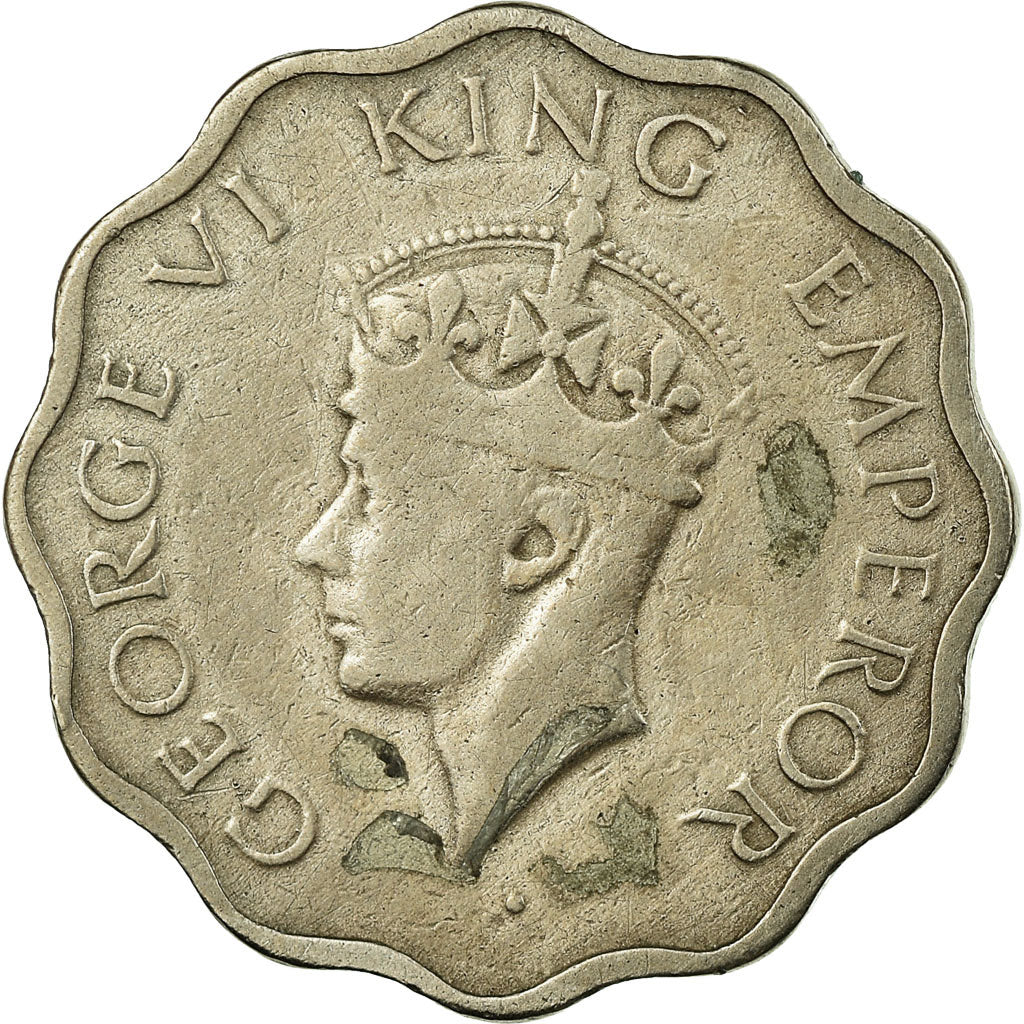 Coin, INDIA-BRITISH, George VI, Anna, 1940, EF(40-45), Copper-nickel, KM:537