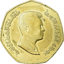 Coin, Jordan, Abdullah II, 1/4 Dinar, 2009/AH1430, EF(40-45), Nickel-brass