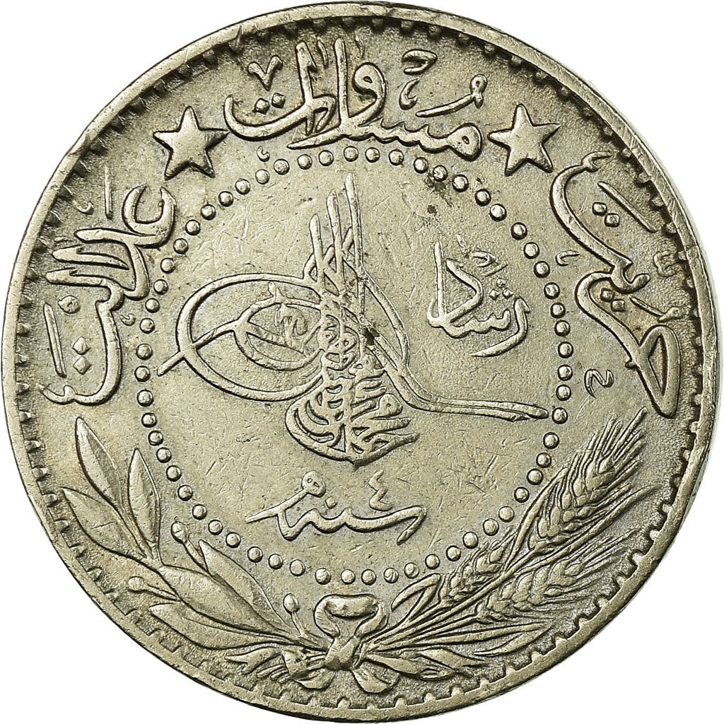 Coin, Turkey, Muhammad V, 20 Para, 1912/AH1327/4, Qustantiniyah, EF(40-45)