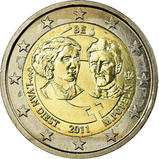 Belgium, 2 Euro, Women's Day, 2011, MS(60-62), Bi-Metallic, KM:308