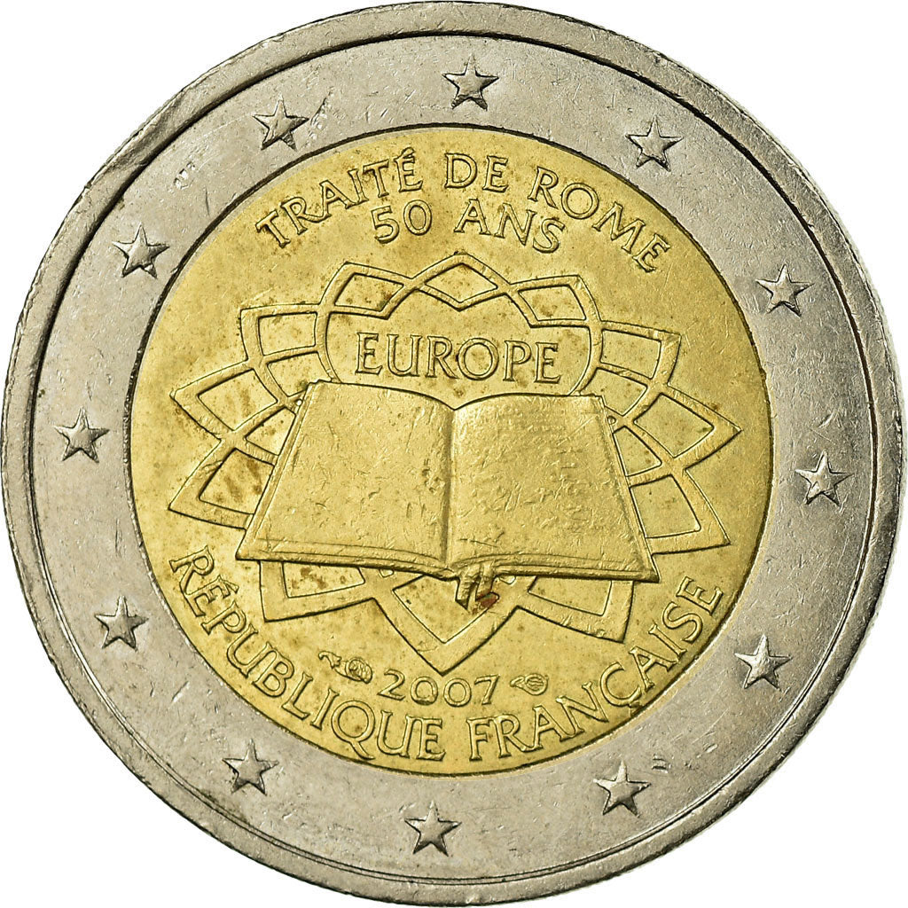 France, 2 Euro, 2007, EF(40-45), Bi-Metallic, KM:1460