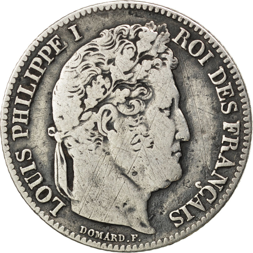 FRANCE, Louis-Philippe, Franc, 1846, Paris, KM #748.1, VF(30-35), Silver,...