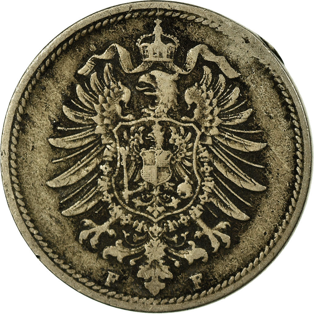 Coin, GERMANY - EMPIRE, Wilhelm I, 10 Pfennig, 1876, Stuttgart, VF(20-25)