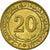 Moneda, Algeria, 20 Centimes, 1972, Paris, MBC+, Aluminio - bronce, KM:103