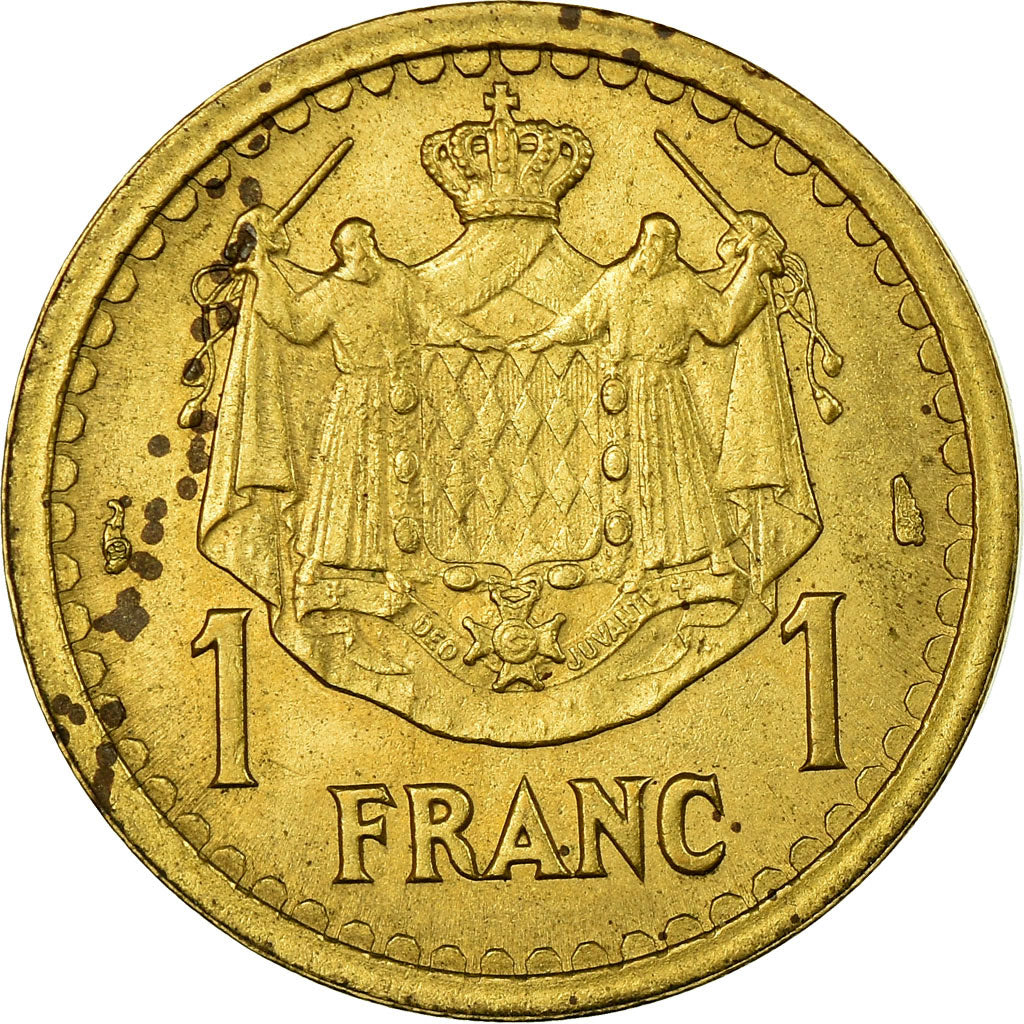 Coin, Monaco, Franc, Undated (1943), Poissy, F(12-15), Cupro-Aluminium