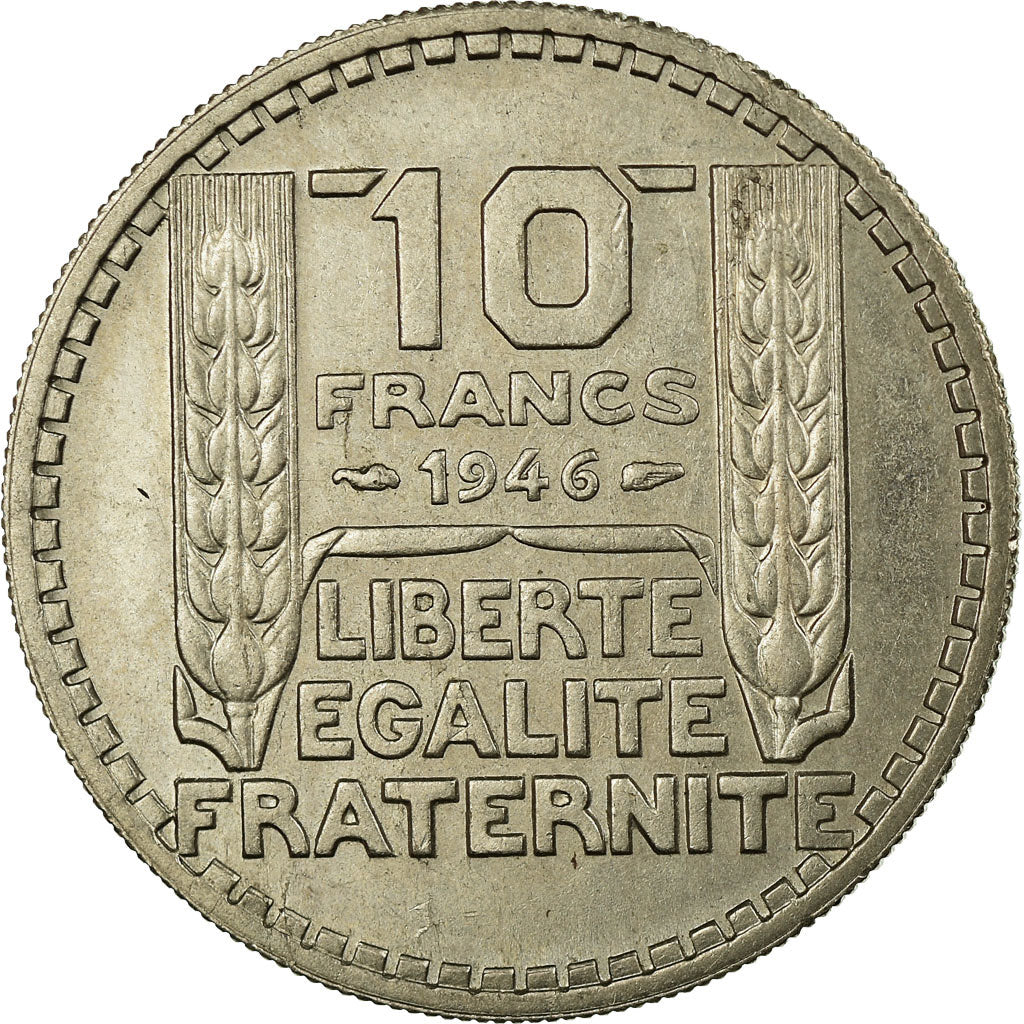 Munten, Frankrijk, Turin, 10 Francs, 1946, Paris, PR, Copper-nickel, KM:908.1