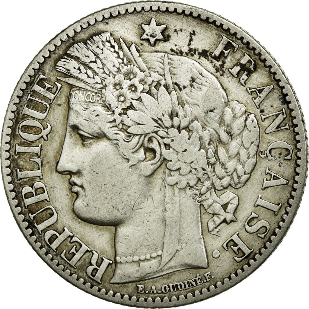 Coin, France, Cérès, 2 Francs, 1881, Paris, EF(40-45), Silver, KM:817.1