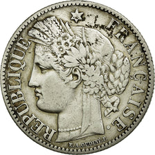 Moneda, Francia, Cérès, 2 Francs, 1881, Paris, MBC, Plata, KM:817.1