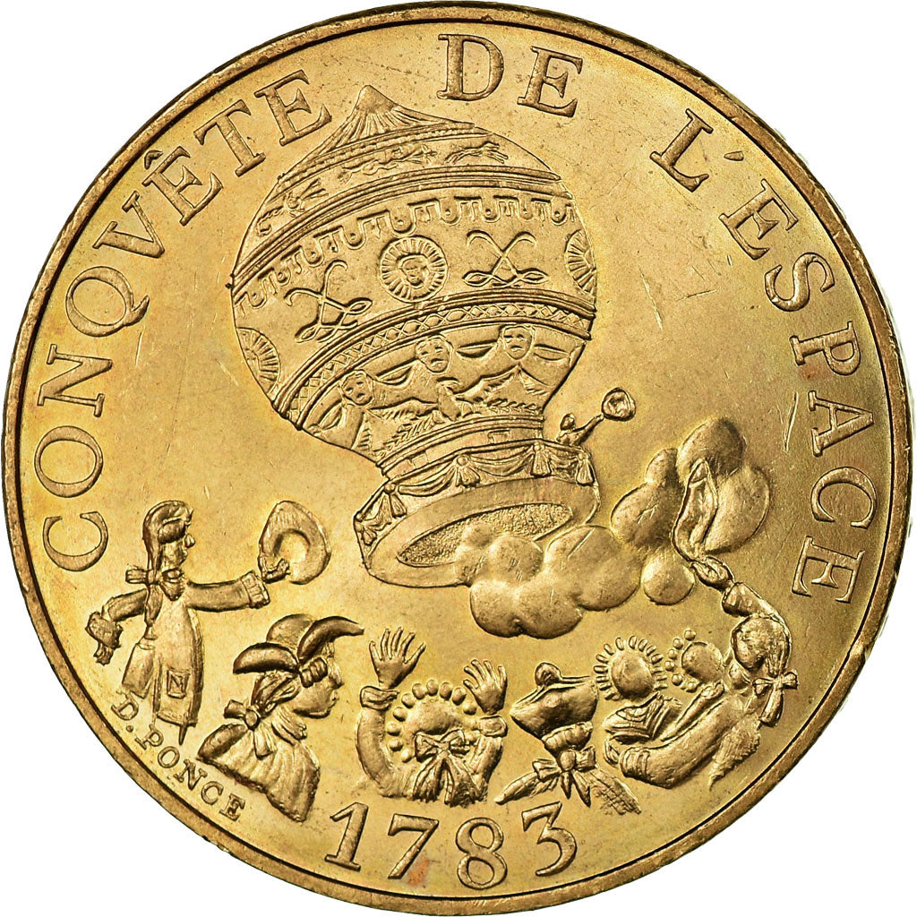 Munten, Frankrijk, La conquête, 10 Francs, 1983, Paris, PR, Nickel-Bronze