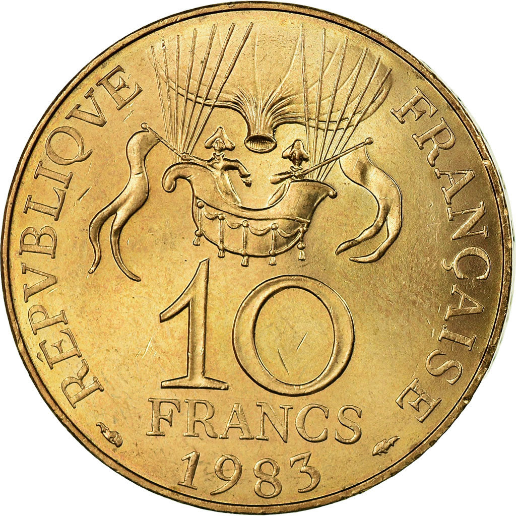 Munten, Frankrijk, La conquête, 10 Francs, 1983, Paris, PR, Nickel-Bronze