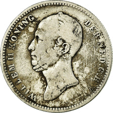 Coin, Netherlands, William II, 25 Cents, 1849, VF(30-35), Silver, KM:76