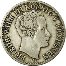 Coin, German States, PRUSSIA, Friedrich Wilhelm III, 1/6 Thaler, 1840