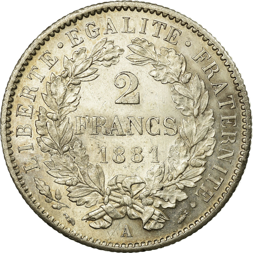 Moneta, Francia, Cérès, 2 Francs, 1881, Paris, SPL, Argento, KM:817.1