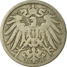 Moneta, GERMANIA - IMPERO, Wilhelm II, 10 Pfennig, 1893, Karlsruhe, MB