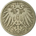 Moneta, GERMANIA - IMPERO, Wilhelm II, 10 Pfennig, 1893, Karlsruhe, MB