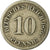 Moneda, ALEMANIA - IMPERIO, Wilhelm I, 10 Pfennig, 1876, Hamburg, BC+, Cobre -