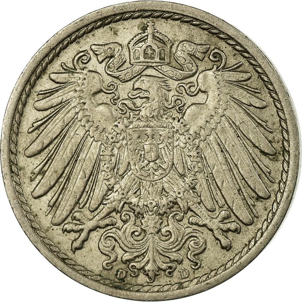 Coin, GERMANY - EMPIRE, Wilhelm II, 5 Pfennig, 1914, Munich, EF(40-45)