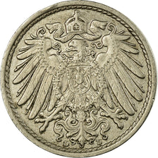 Coin, GERMANY - EMPIRE, Wilhelm II, 5 Pfennig, 1911, Munich, EF(40-45)