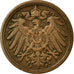 Coin, GERMANY - EMPIRE, Wilhelm II, Pfennig, 1896, Stuttgart, EF(40-45), Copper