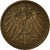 Moneda, ALEMANIA - IMPERIO, Wilhelm II, Pfennig, 1910, Muldenhütten, MBC