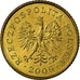 Coin, Poland, Grosz, 2009, Warsaw, AU(55-58), Brass, KM:276