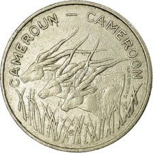 Coin, Cameroon, 100 Francs, 1975, Paris, EF(40-45), Nickel, KM:17