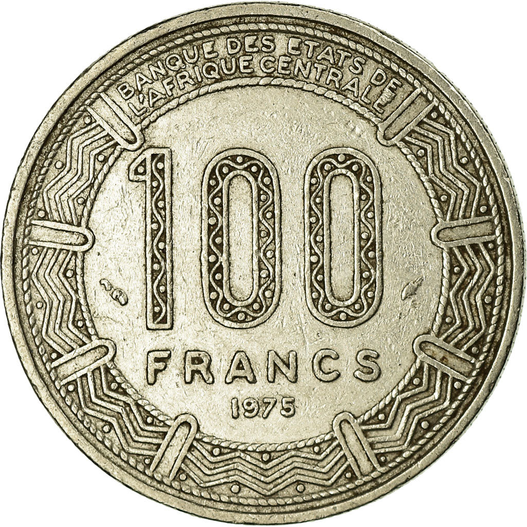 Coin, Cameroon, 100 Francs, 1975, Paris, EF(40-45), Nickel, KM:17