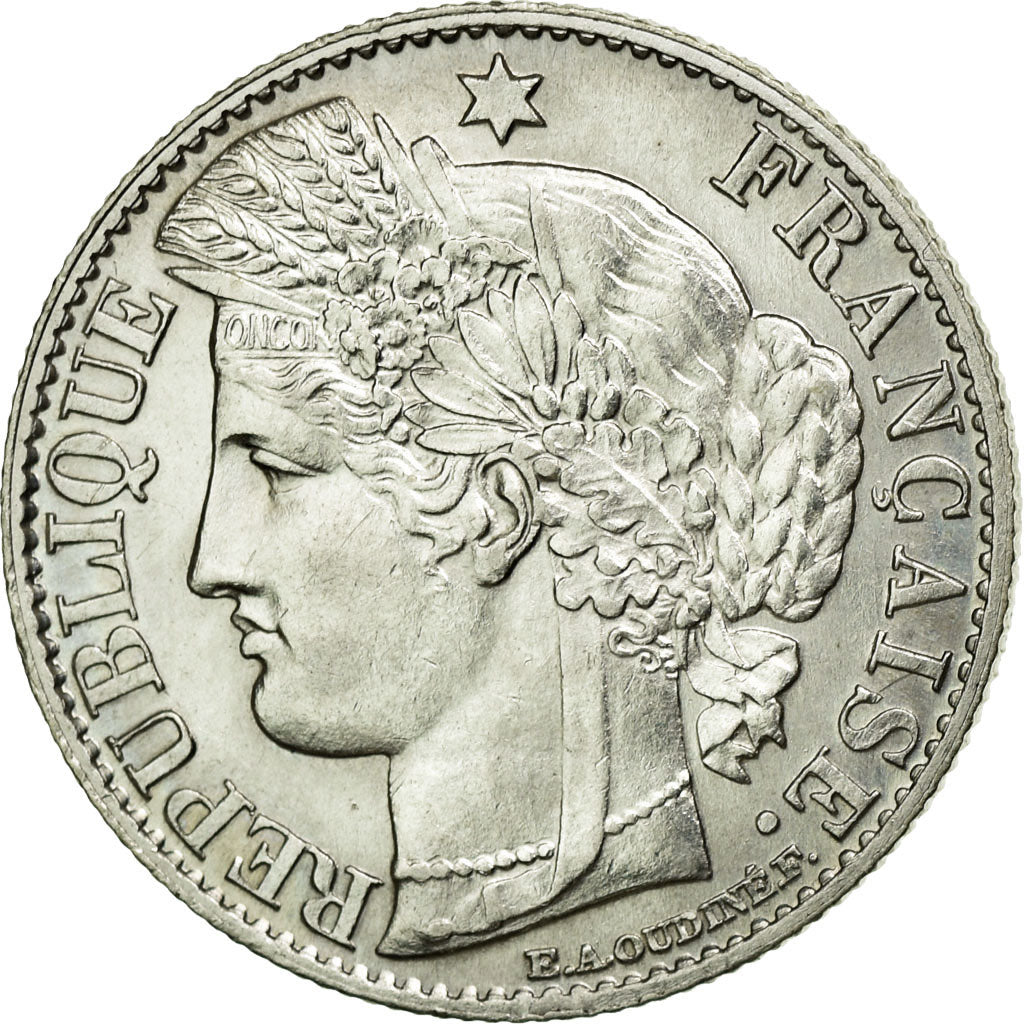 Moneta, Francia, Cérès, 50 Centimes, 1882, Paris, SPL-, Argento, KM:834.1