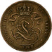 Moneta, Belgia, Leopold II, Centime, 1902, EF(40-45), Miedź, KM:33.1