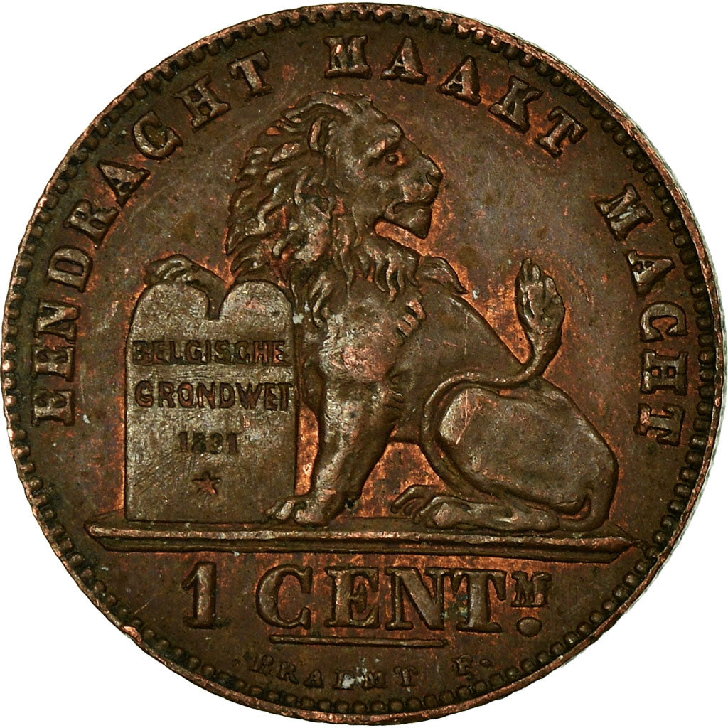 Moneda, Bélgica, Leopold II, Centime, 1901, MBC, Cobre, KM:34.1