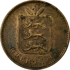 Coin, Guernsey, 4 Doubles, 1903, Heaton, Birmingham, VF(30-35), Bronze, KM:5