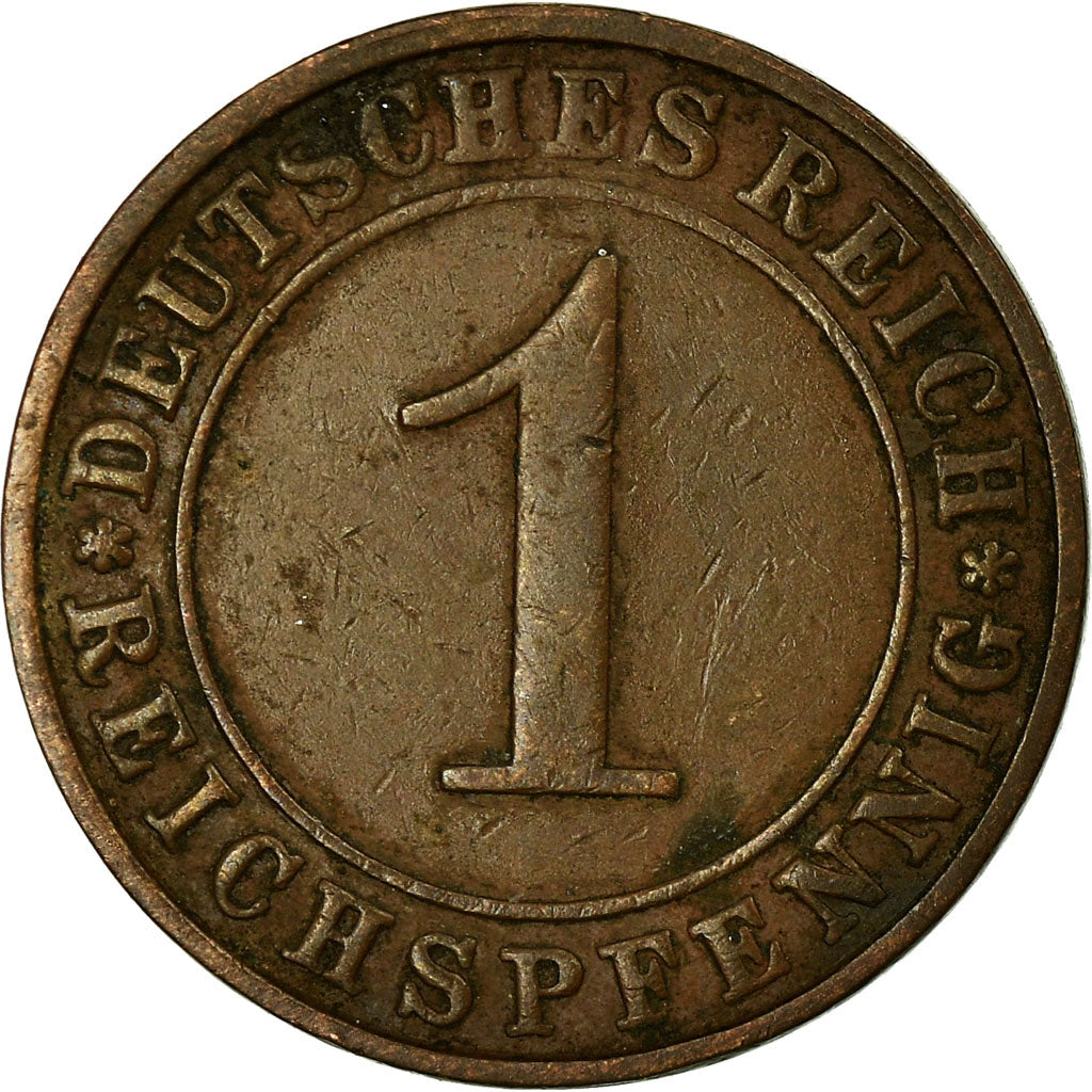 Moneta, GERMANIA, REPUBBLICA DI WEIMAR, Reichspfennig, 1934, Stuttgart, BB