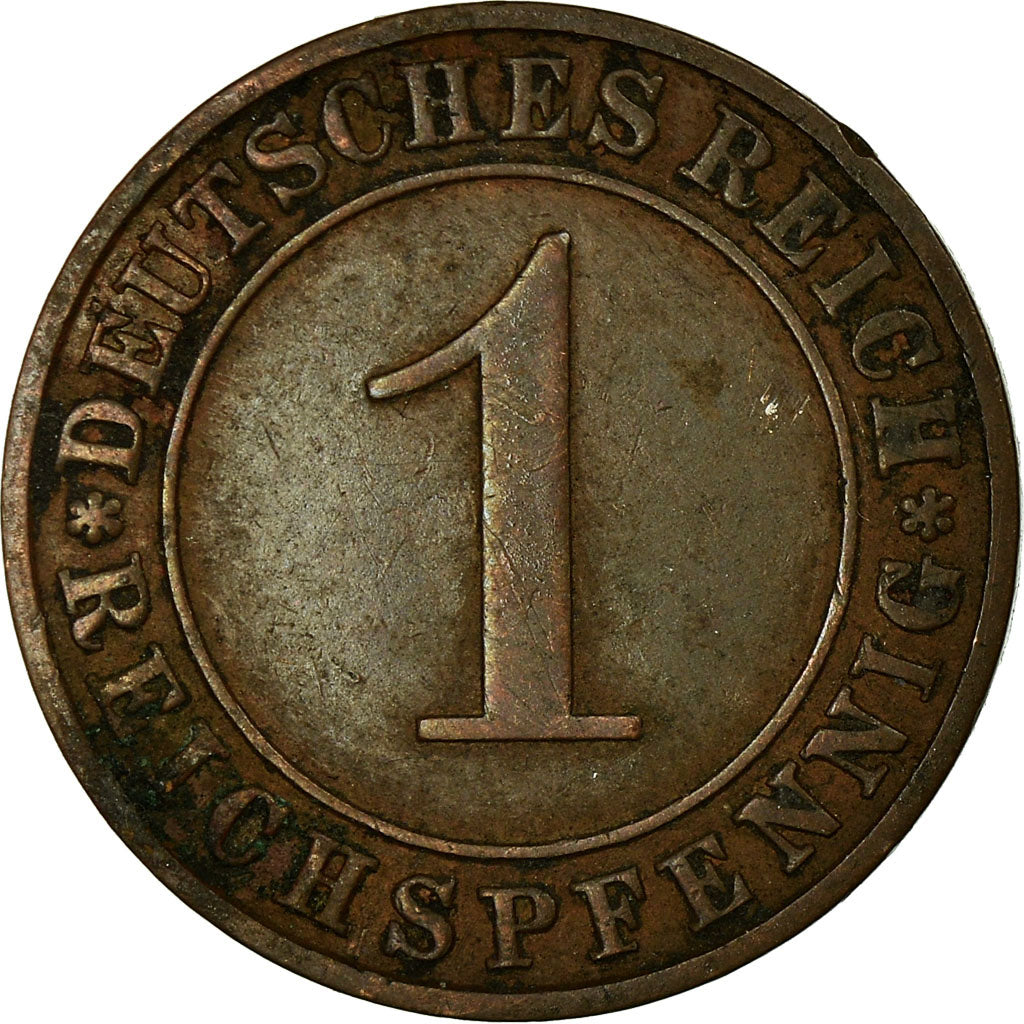 Moneda, ALEMANIA - REPÚBLICA DE WEIMAR, Reichspfennig, 1929, Berlin, MBC