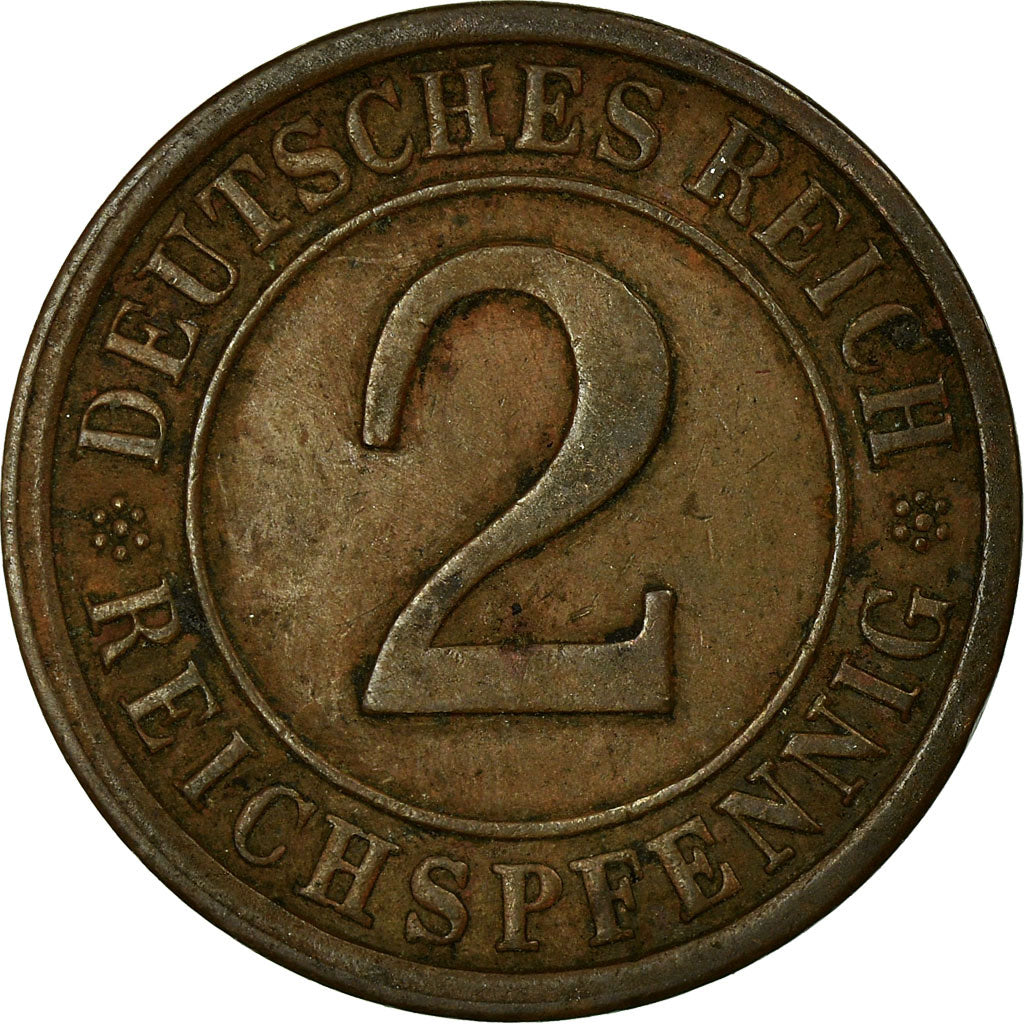 Coin, GERMANY, WEIMAR REPUBLIC, 2 Reichspfennig, 1925, Muldenhütten, EF(40-45)