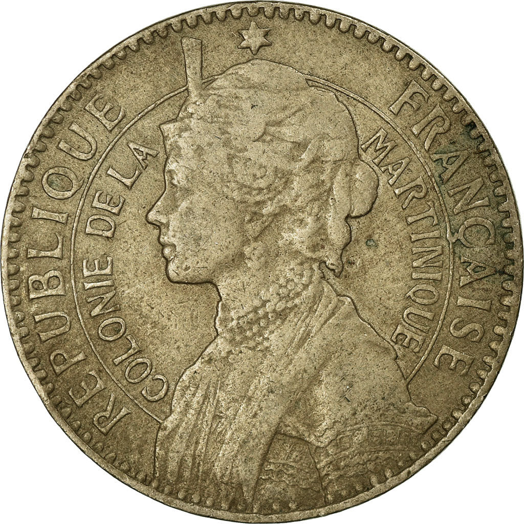 Monnaie, Martinique, Franc, 1922, Paris, TB+, Copper-nickel, KM:41