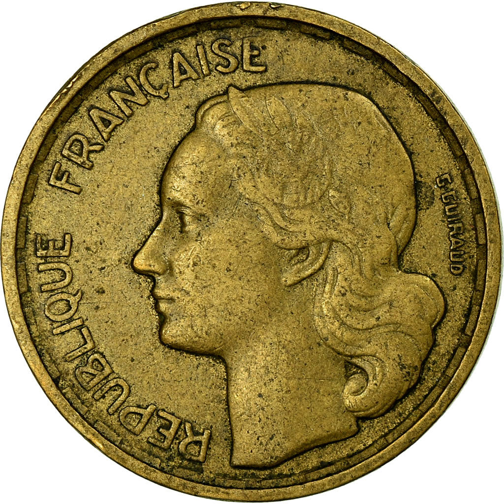 Coin, France, Guiraud, 10 Francs, 1954, Beaumont - Le Roger, VF(30-35)