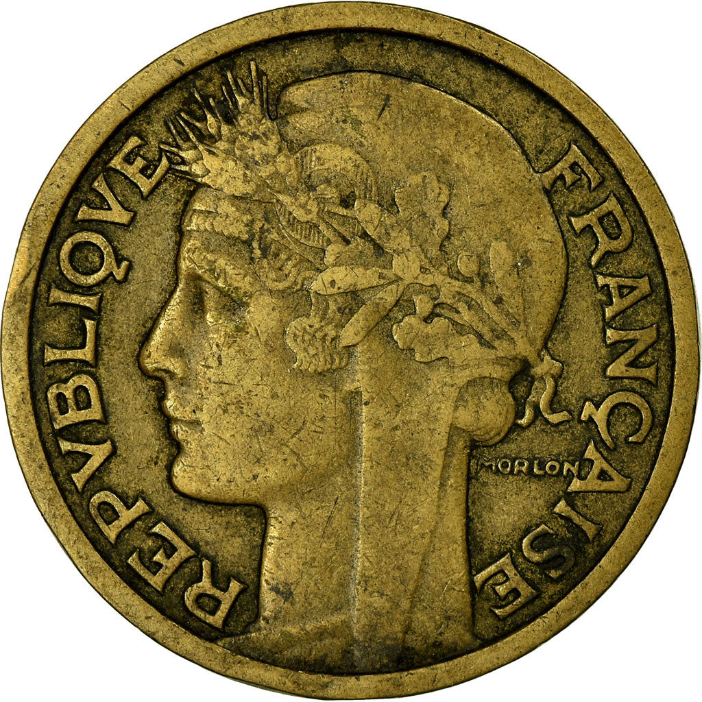 Coin, France, Morlon, 2 Francs, 1935, Paris, VF(30-35), Aluminum-Bronze, KM:886