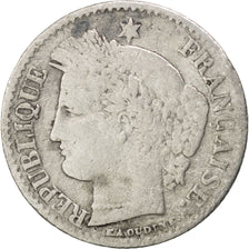 FRANCE, Cérès, 20 Centimes, 1851, Paris, KM #758.1, VF(20-25), Silver, Gadoury #