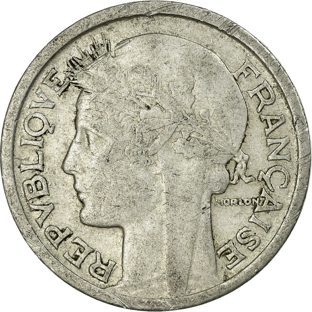 Moeda, França, Morlon, Franc, 1945, Castelsarrasin, VF(20-25), Alumínio