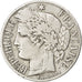 FRANCE, Cérès, Franc, 1871, Paris, KM #822.1, VF(20-25), Silver, 23, Gadoury #..