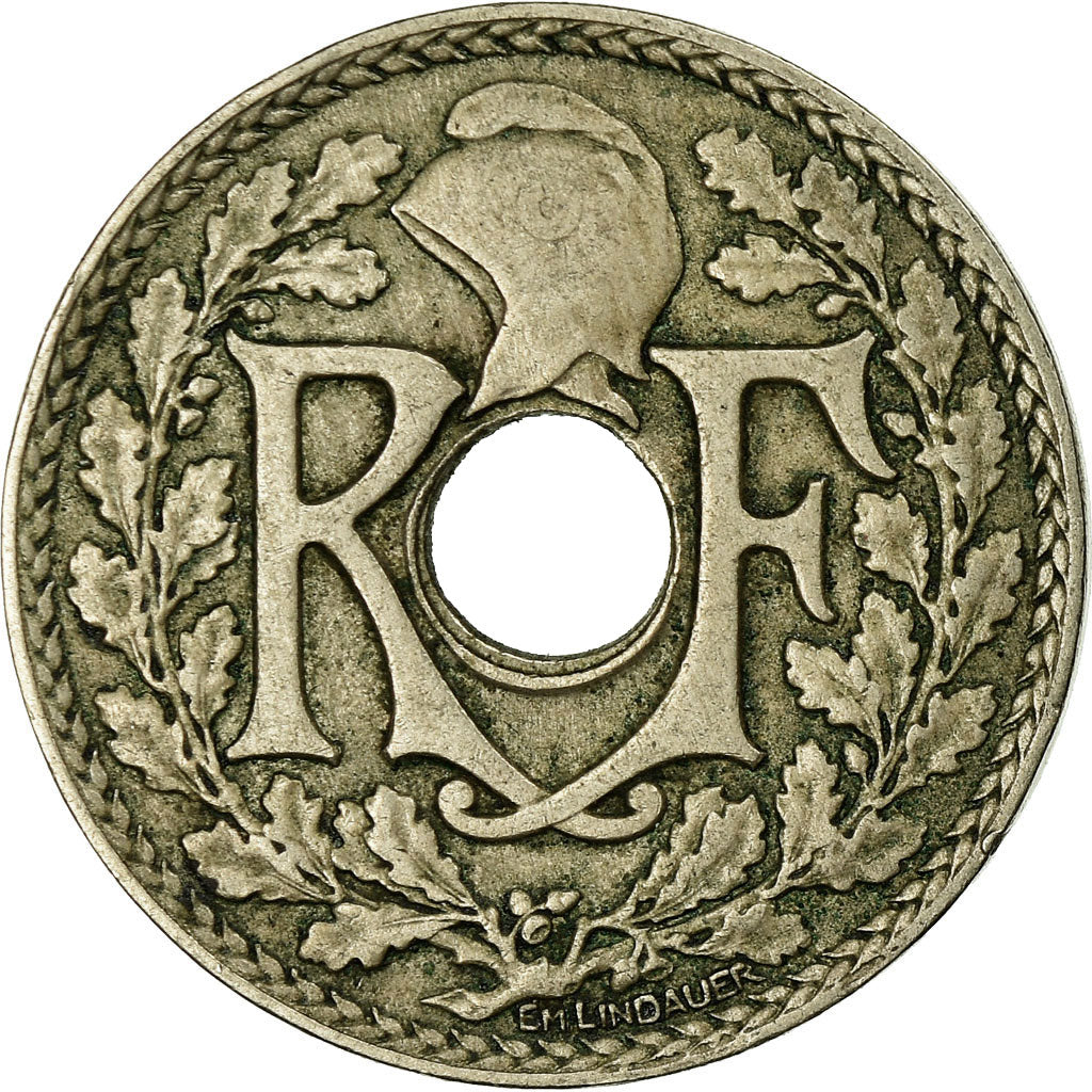 Münze, Frankreich, Lindauer, 25 Centimes, 1917, S+, Copper-nickel, KM:867a