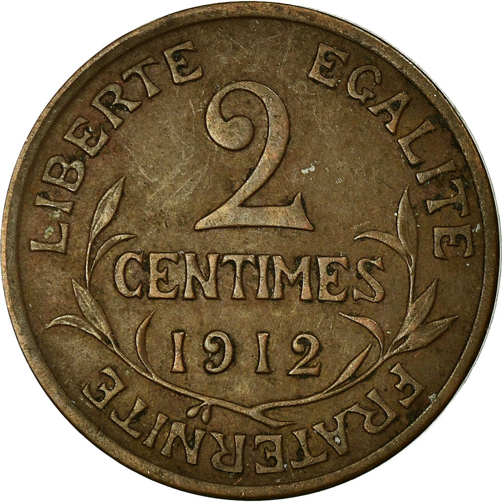 Coin, France, Dupuis, 2 Centimes, 1912, Paris, EF(40-45), Bronze, KM:841