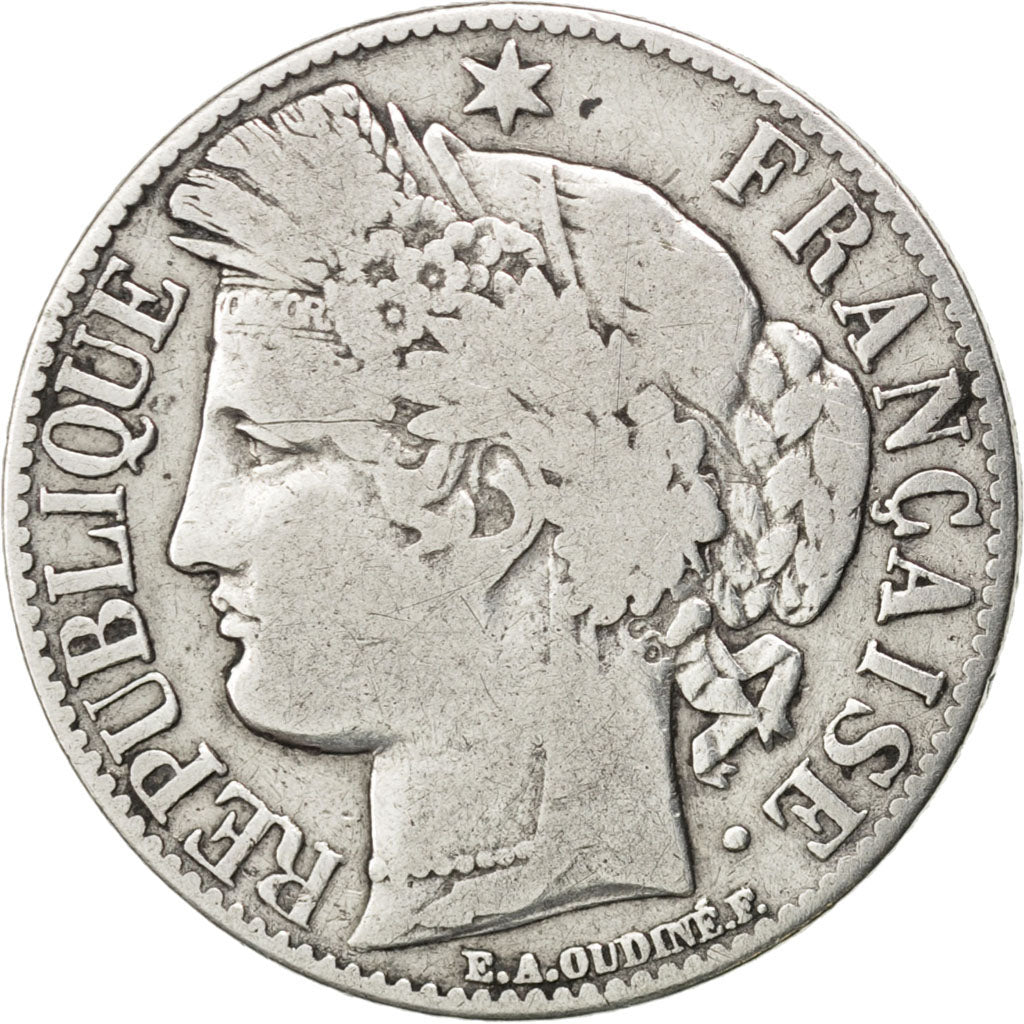 Gouvernement Défense Nationale, 1 Franc Cérès, 1871, Paris, KM 822.1