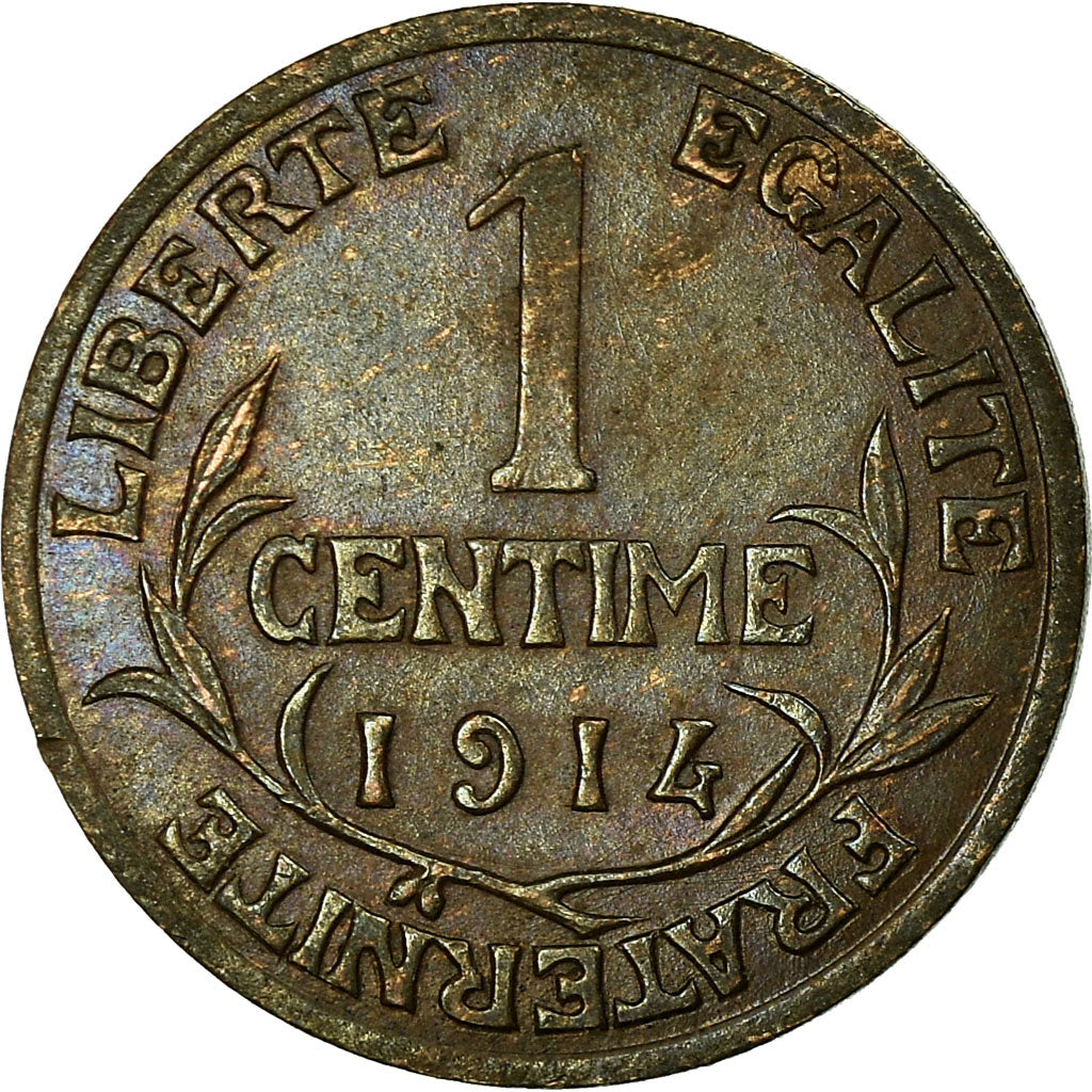 Moneta, Francia, Dupuis, Centime, 1914, Paris, BB, Bronzo, KM:840, Gadoury:90