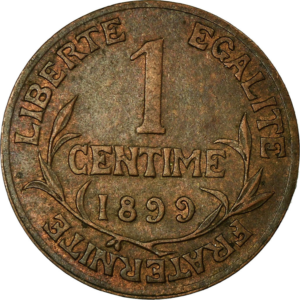 Moneta, Francia, Dupuis, Centime, 1899, Paris, BB, Bronzo, KM:840, Gadoury:90