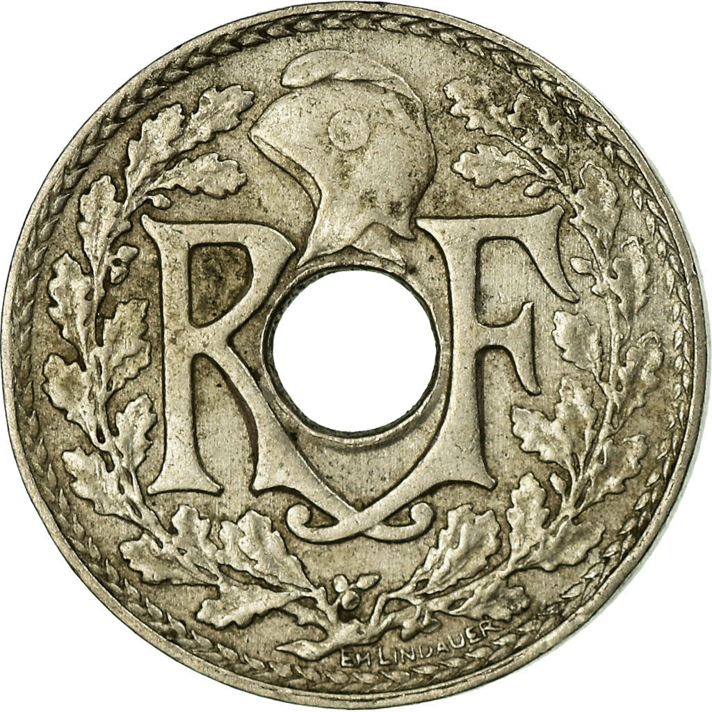 Moeda, França, Lindauer, 5 Centimes, 1933, Paris, EF(40-45), Cobre-níquel