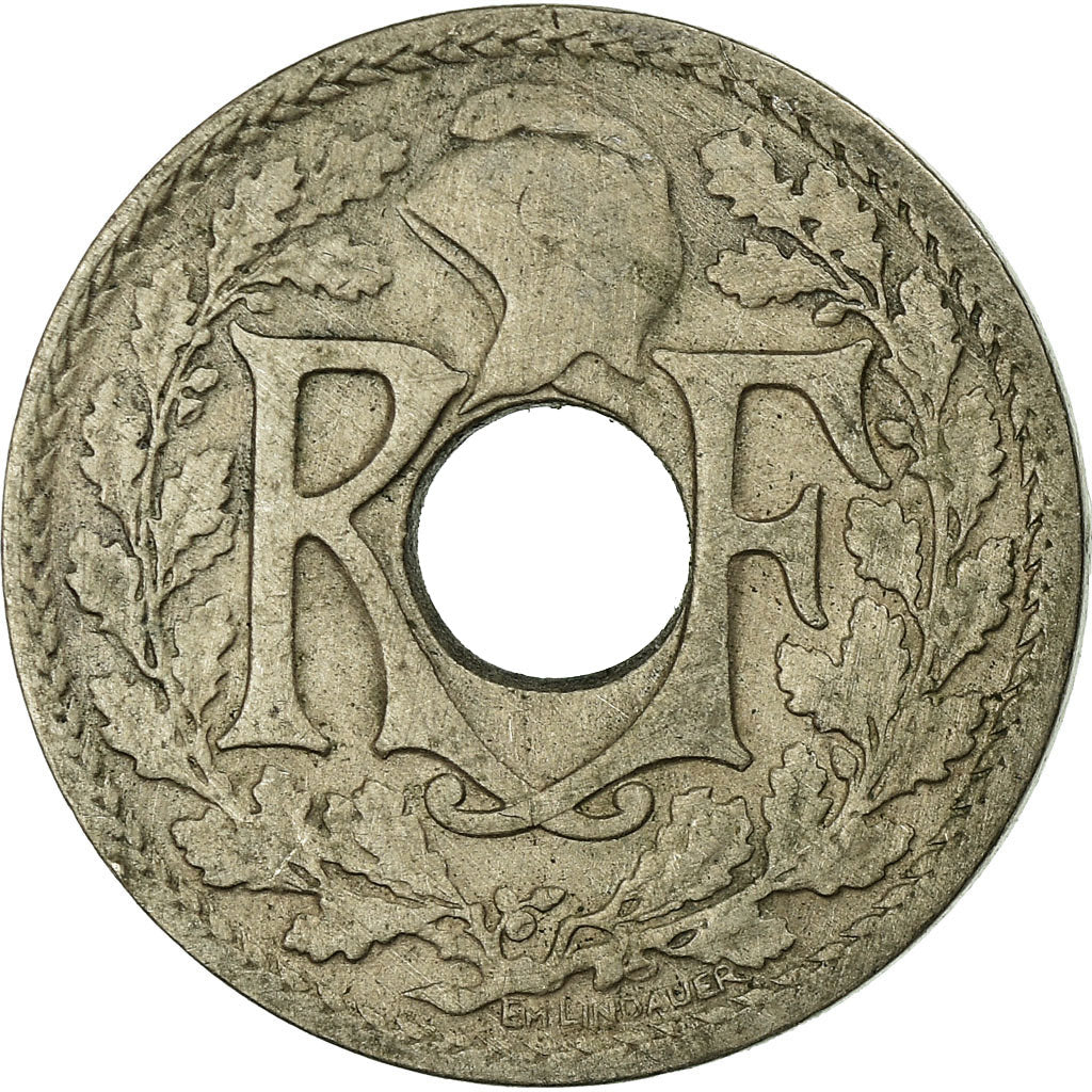 Coin, France, Lindauer, 5 Centimes, 1920, Paris, EF(40-45), Copper-nickel