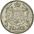 Moneta, Monaco, Louis II, 5 Francs, 1945, Poissy, EF(40-45), Aluminium, KM:122